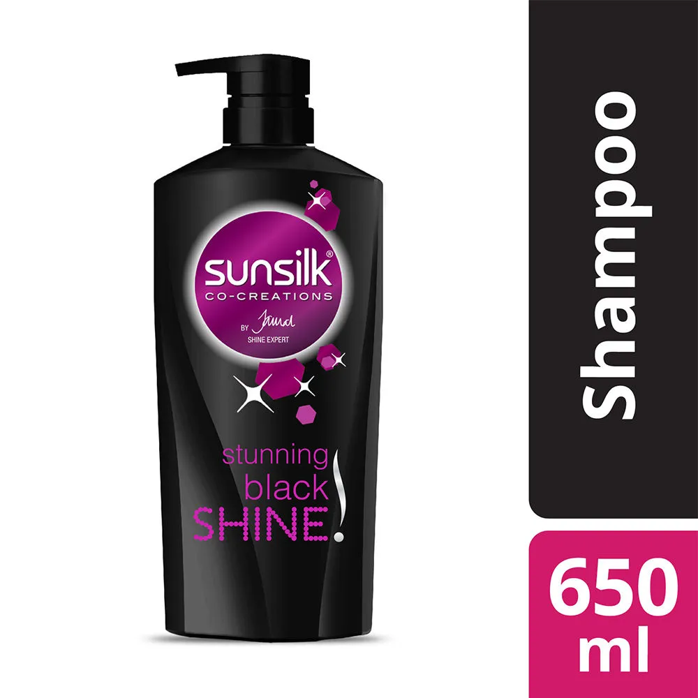 Sunsilk Stunning Black Shine Shampoo With Amla+Oil Pearl Protein & Vitamin E For Long Lasting Shine