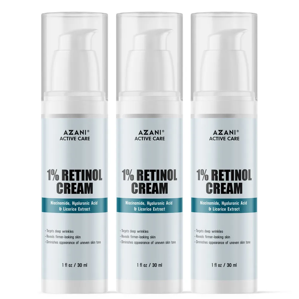 Azani Active Care A Light Weight Anti -Aging Retinol Cream - Pack of 3