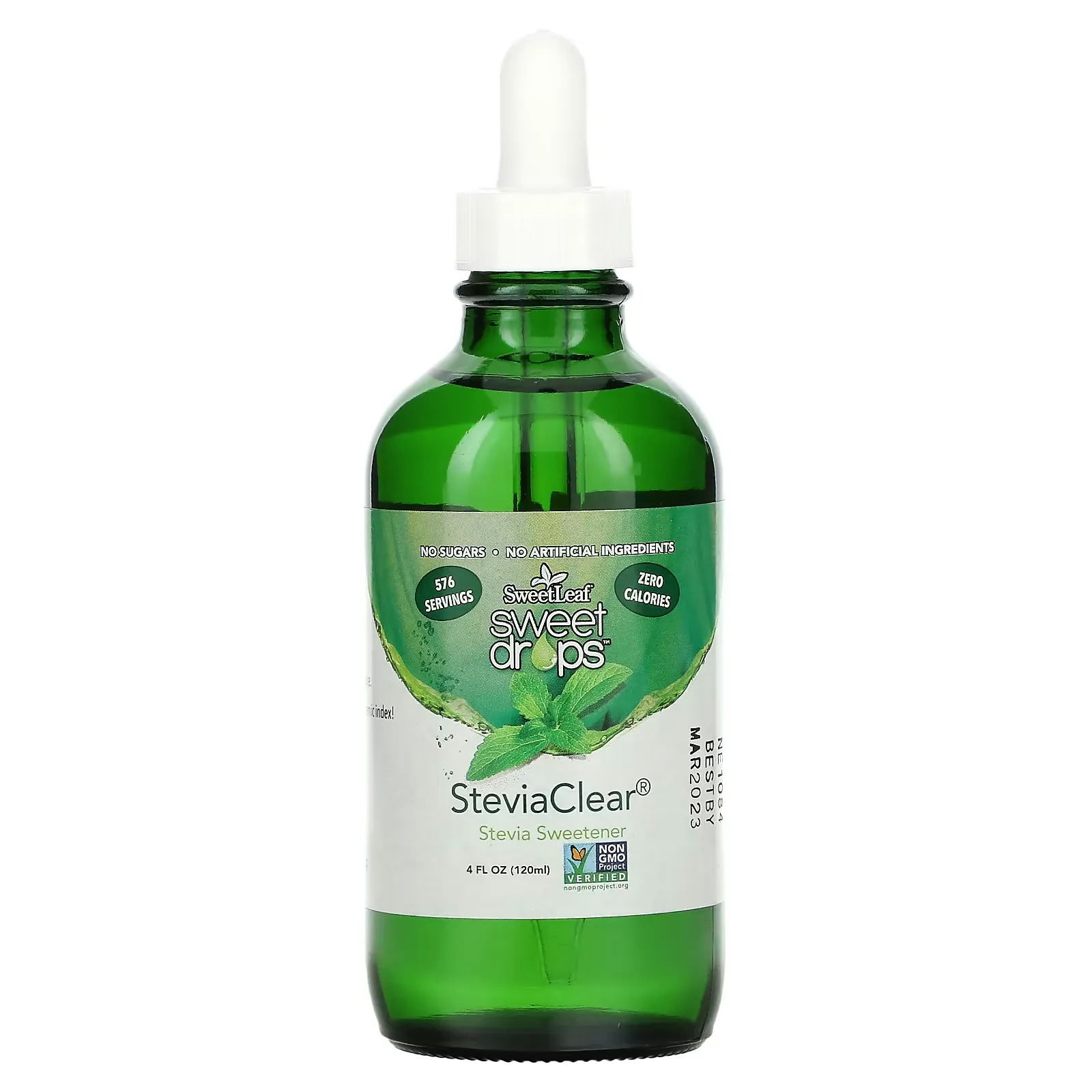 SweetLeaf, Sweet Drops Stevia Sweetener, SteviaClear, 4 fl oz (120 ml)