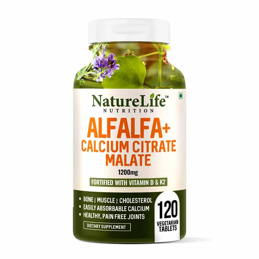 NatureLife Nutrition Alfalfa+Calcium Citrate Malate,  120 tablet(s)  Unflavoured