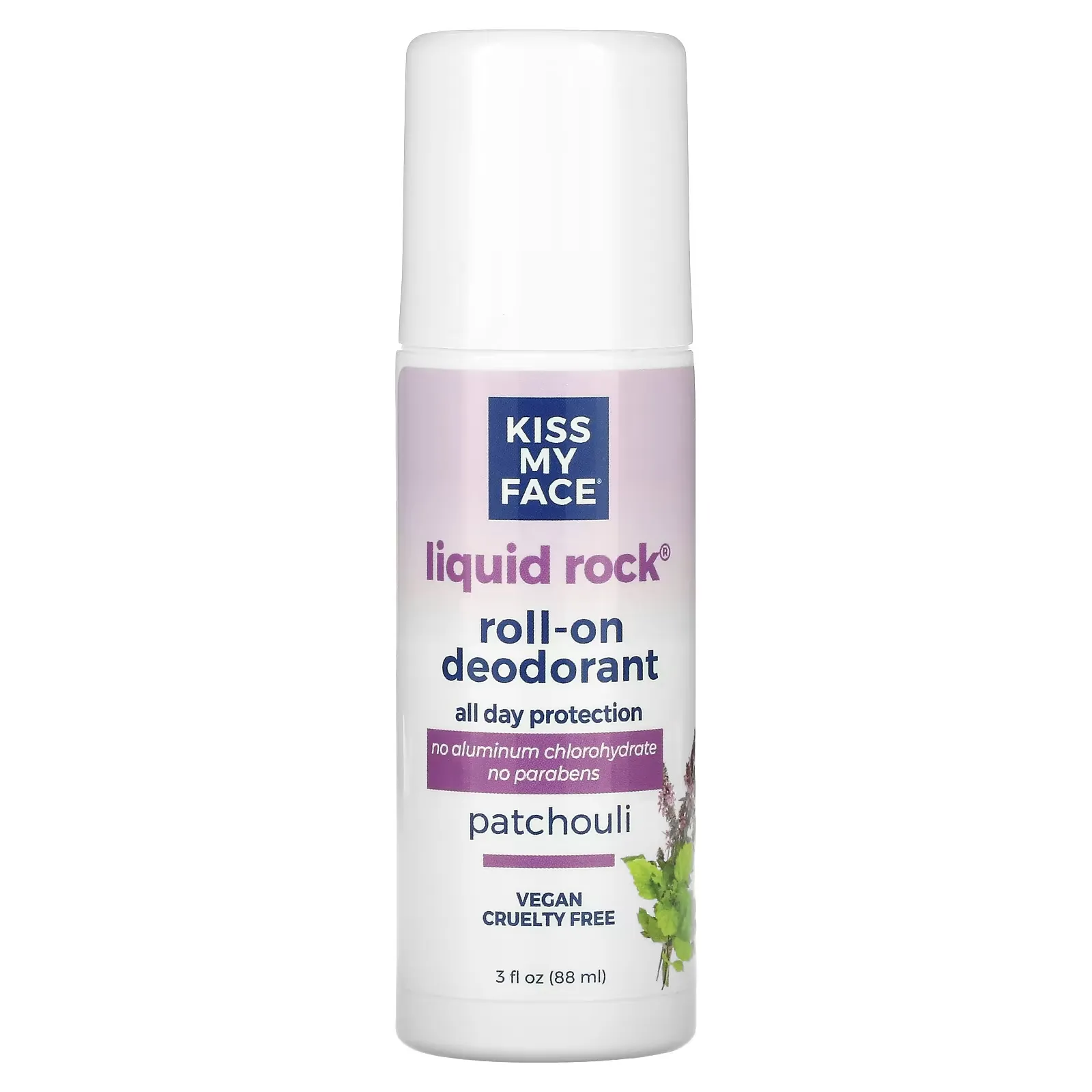 Liquid Rock Roll-On Deodorant, Patchouli, 3 fl oz (88 ml)