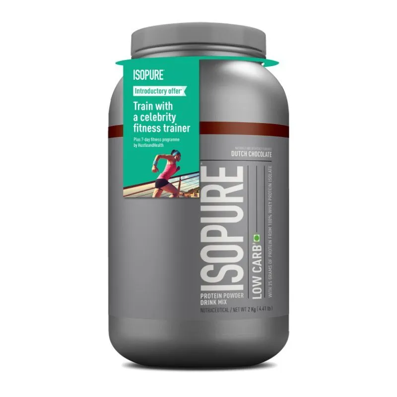 Isopure Low Carb Whey Protein Isolate Powder - Dutch Chocolate