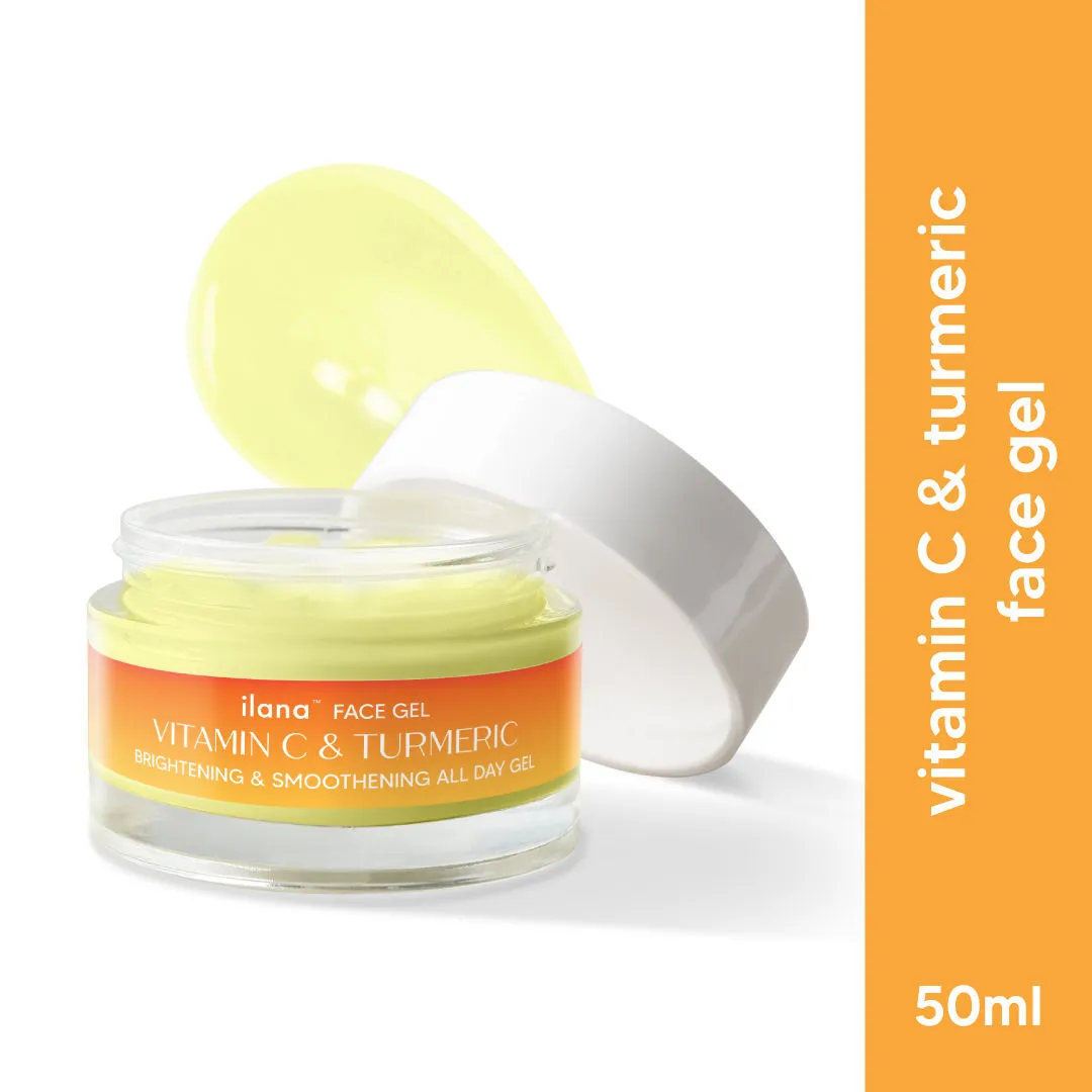 Ilana Brightening And Smoothening All Day Gel With 2% Vitamin C & Turmeric