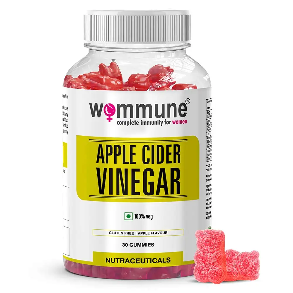 Wommune Apple Cider Vinegar,  30 gummies  Apple