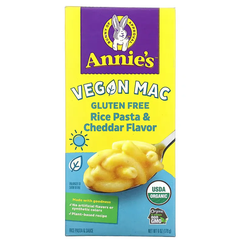 Vegan Mac, Rice Pasta & Cheddar, Gluten Free, 6 oz (170 g)