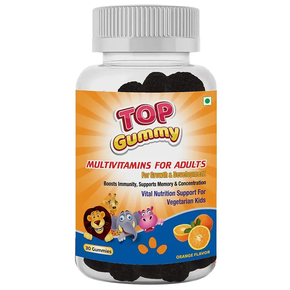 Top Gummy Multivitamins for Adults,  30 gummies  Orange