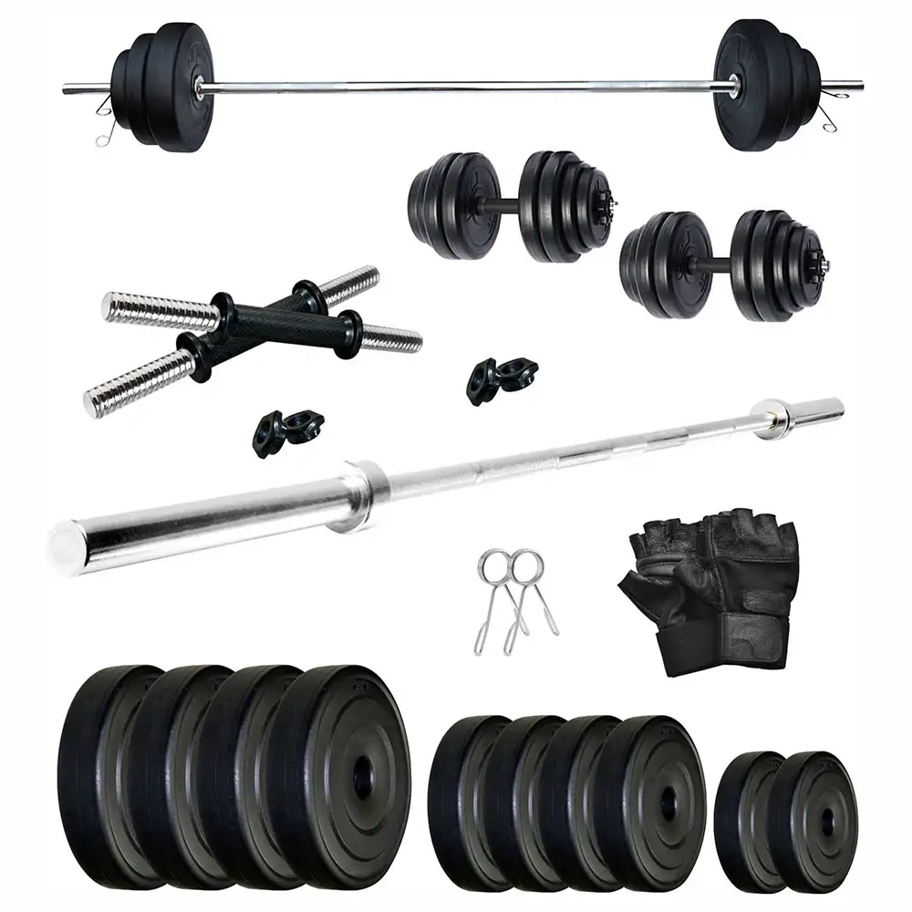 Fitmax PVC 32KG COMBO 10 WB SL Home Gym Kit