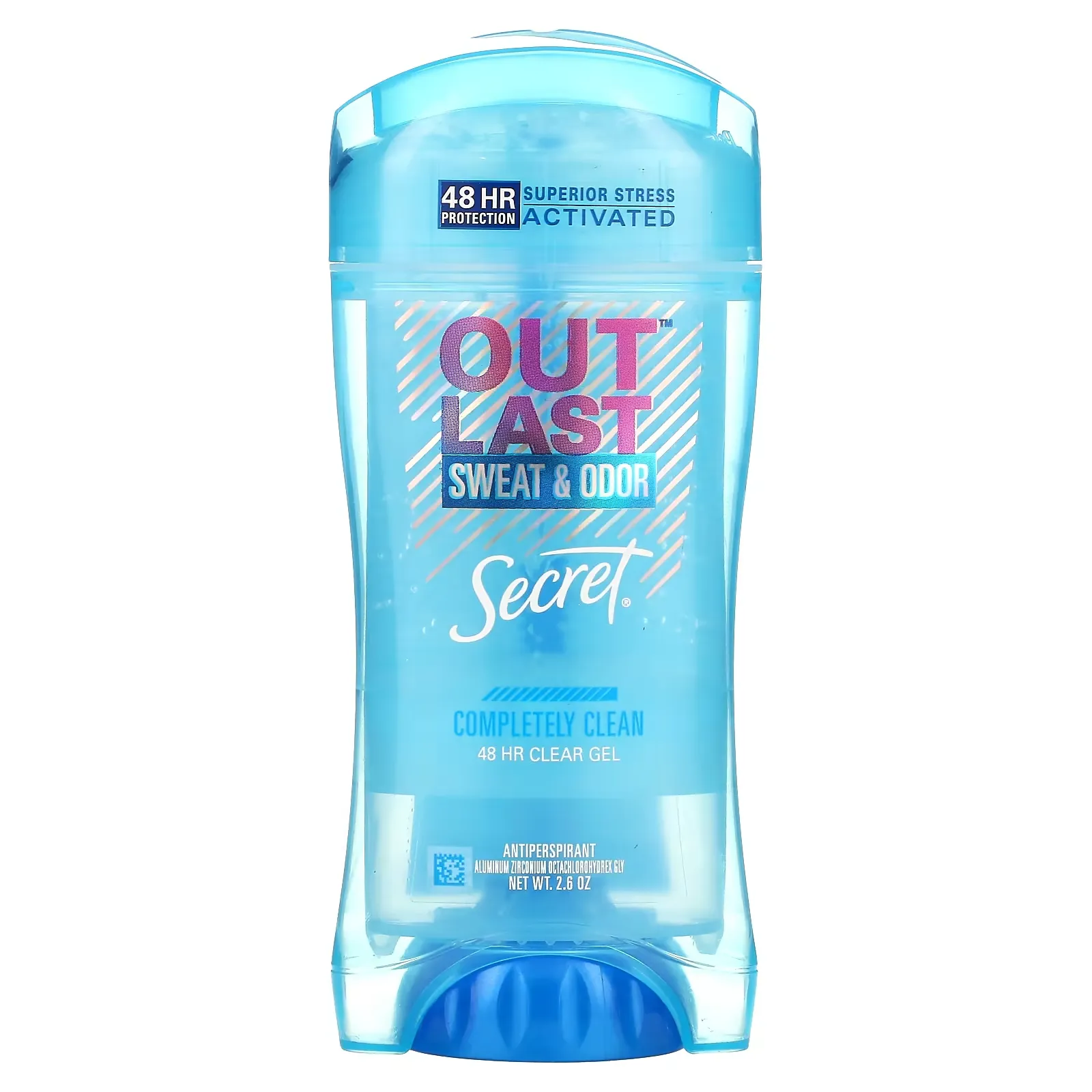 Outlast, 48 Hour Clear Gel Deodorant, Completely Clean, 2.6 oz (73 g)