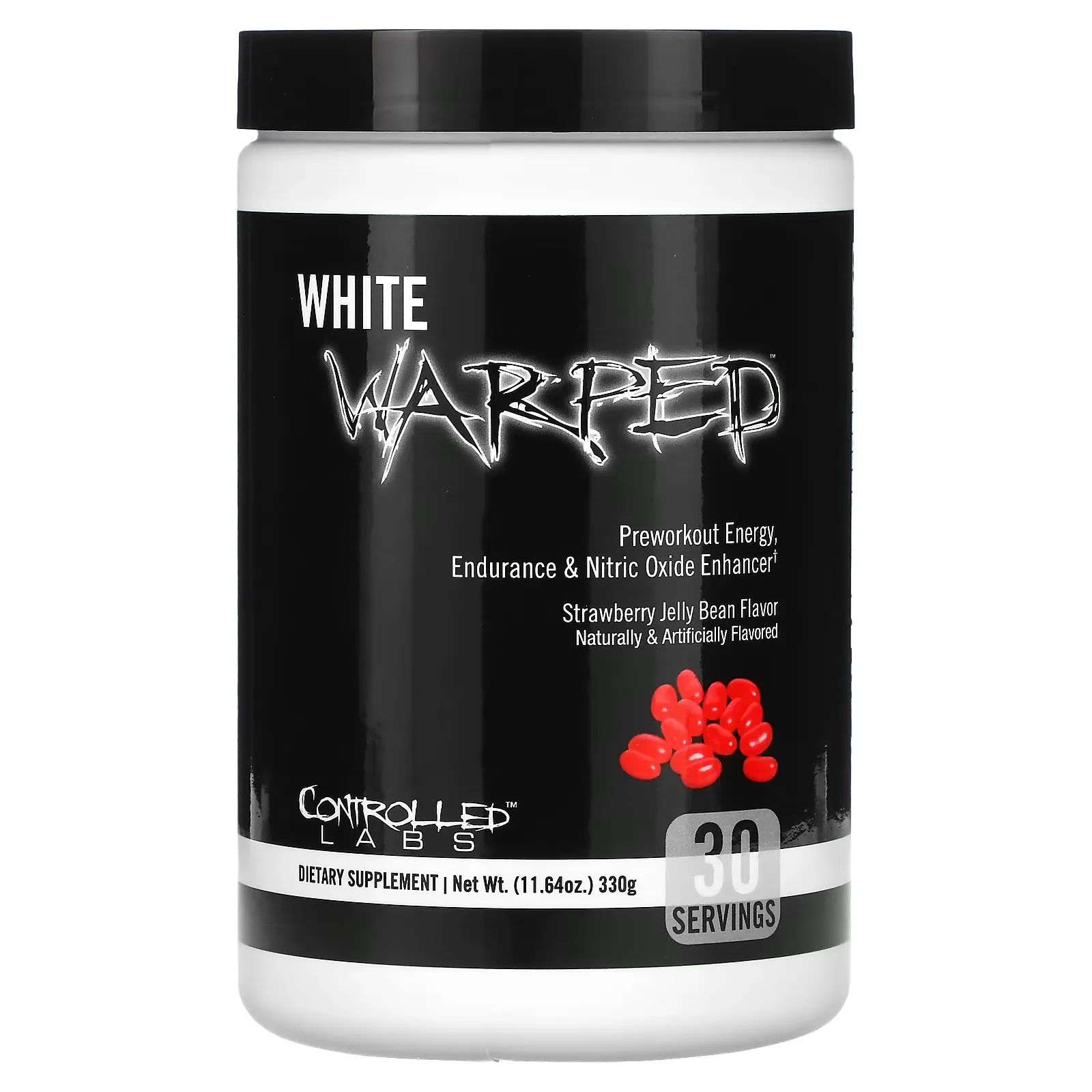 White Warped, Preworkout, Strawberry Jelly Bean, 11.64 oz (330 g)