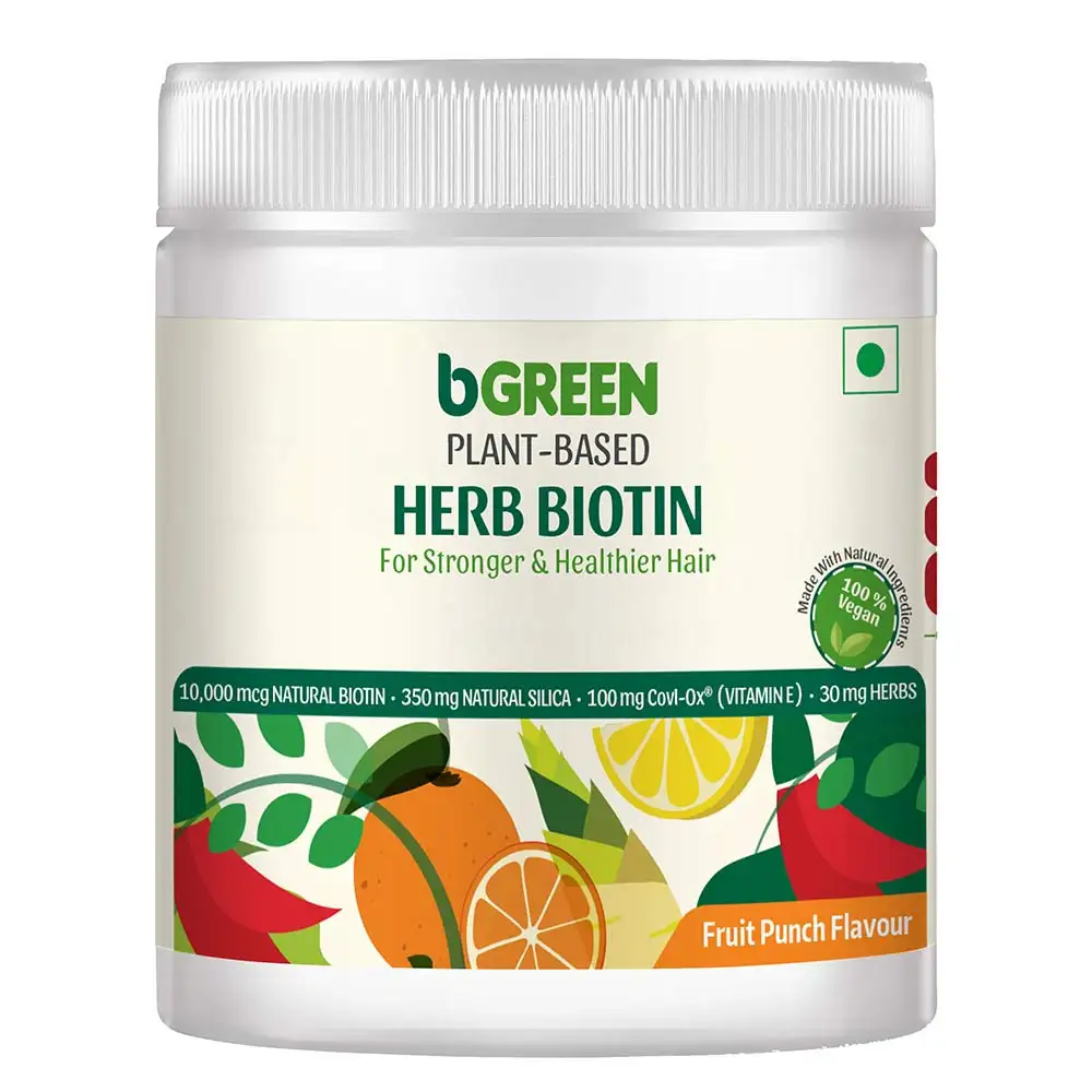 bGREEN Plant Based Herb Biotin by Healt,  100 g  Fruit Punch