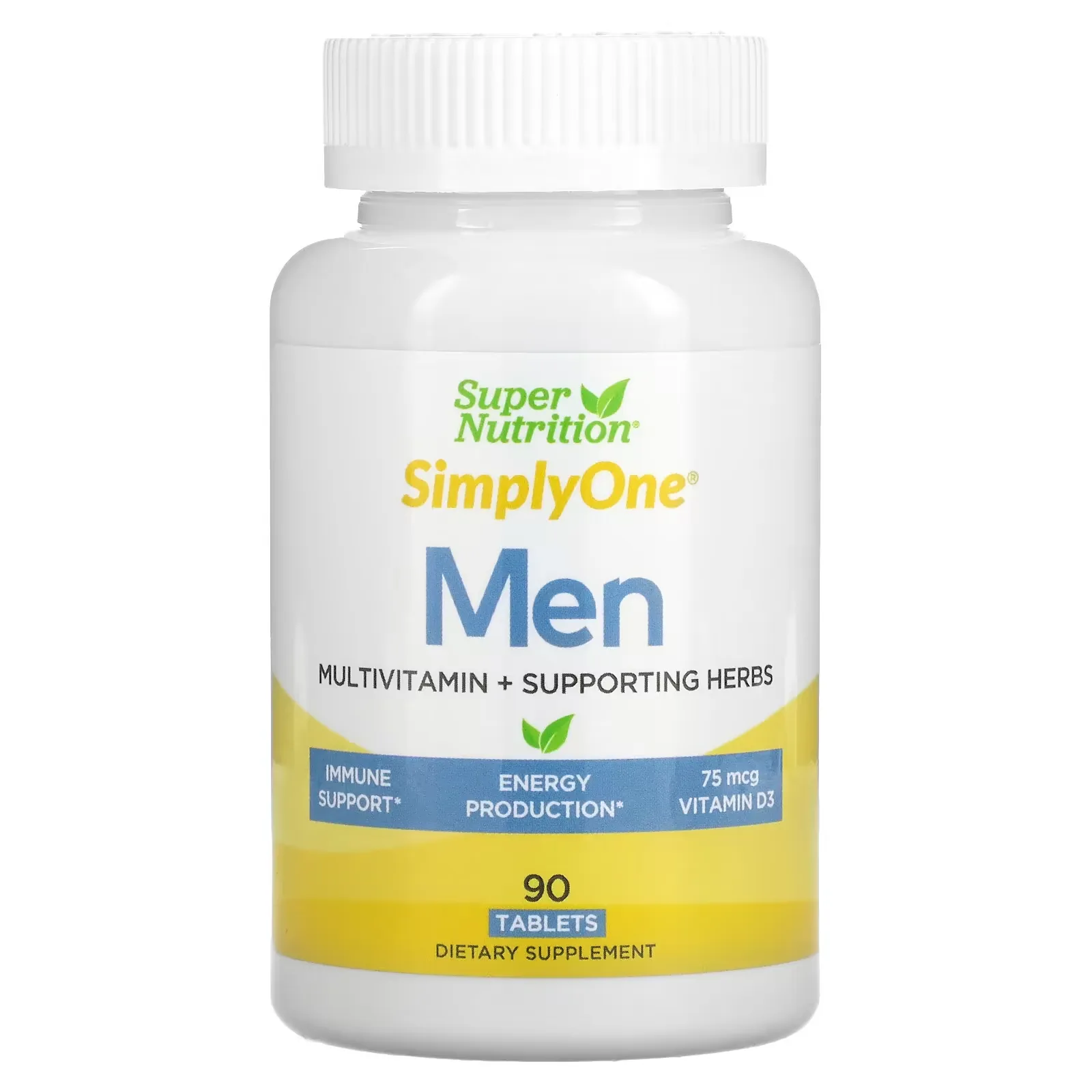 SimplyOne, Men's Multivitamin + Supporting Herbs, 90 Tablets