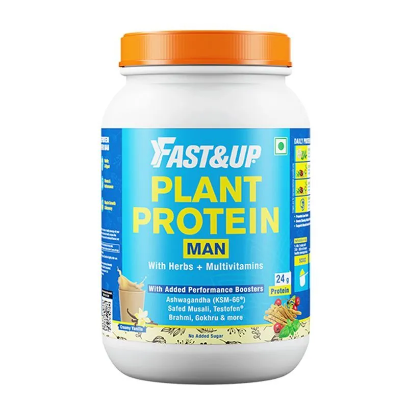 Fast&Up Plant Protein For Man 30 Servings - Creamy Vanilla