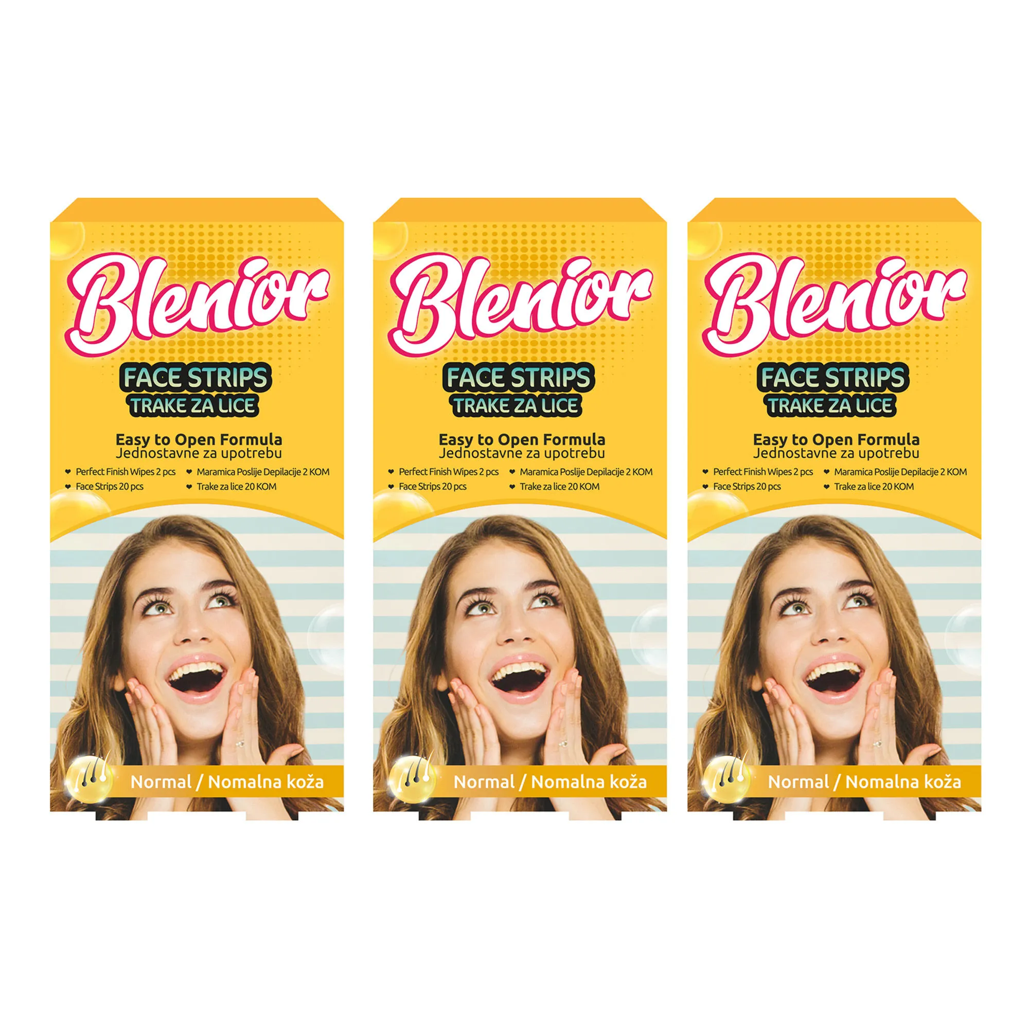 Blenior Face Strips - Normal Skin (Pack Of 3)