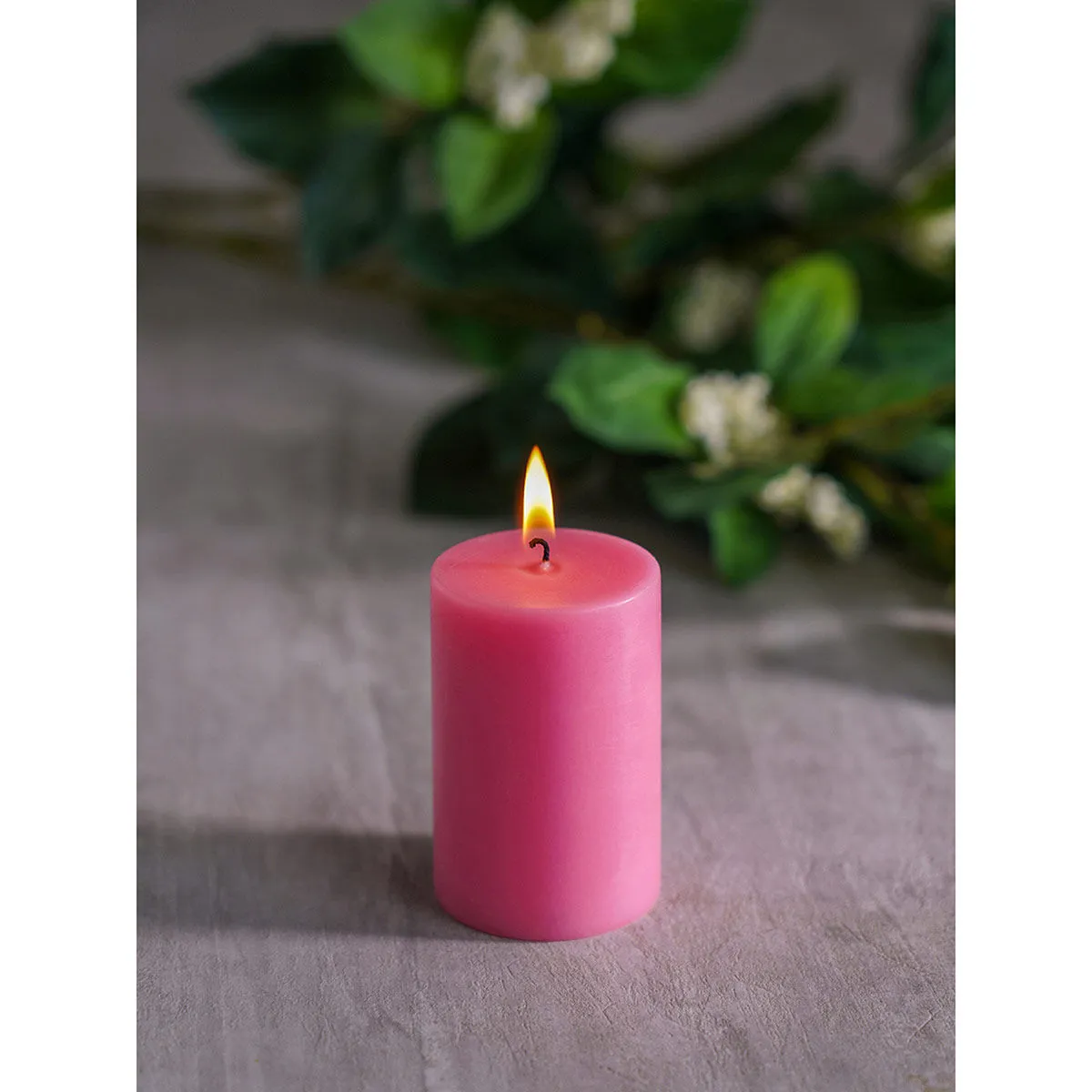 Pure Home + Living Summar Rose Pink Small Candles (Pack of 2)