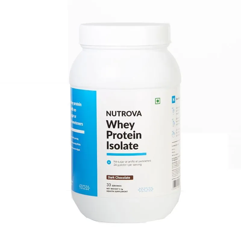 Nutrova Whey Protein Isolate - Dark Chocolate Flavour