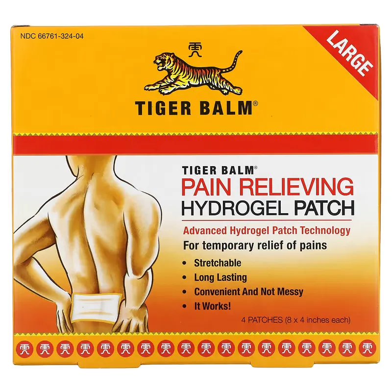 Pain Relieving Hydrogel Patch, Large, 4 Patches