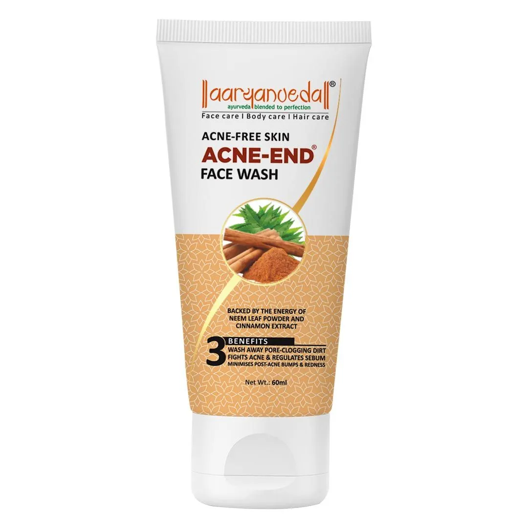 Aryanveda Anti Acnend Face Wash For Acne And Pimples With Neem, Tulsi And Tea Tree