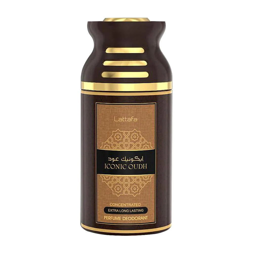 Lattafa Iconic Oudh Perfume Deodorant for Men & Women